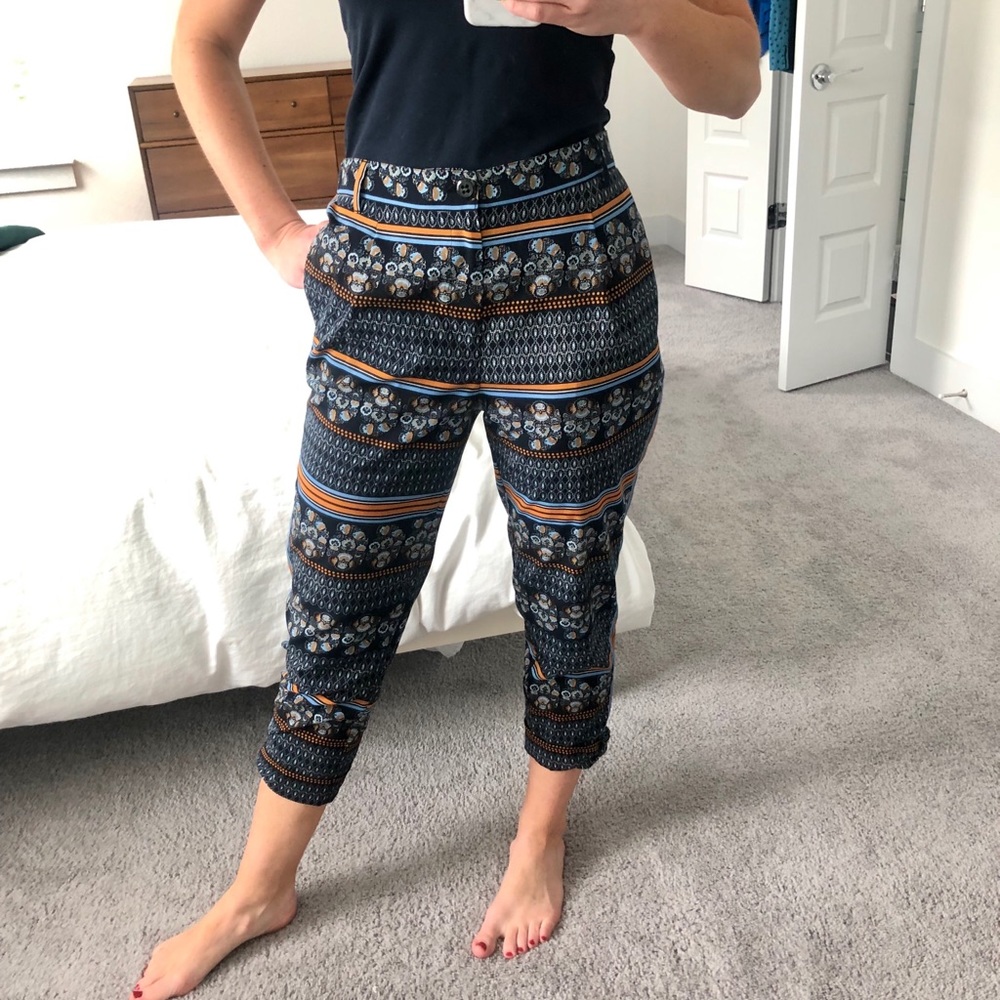 Anthropologie Printed Trousers